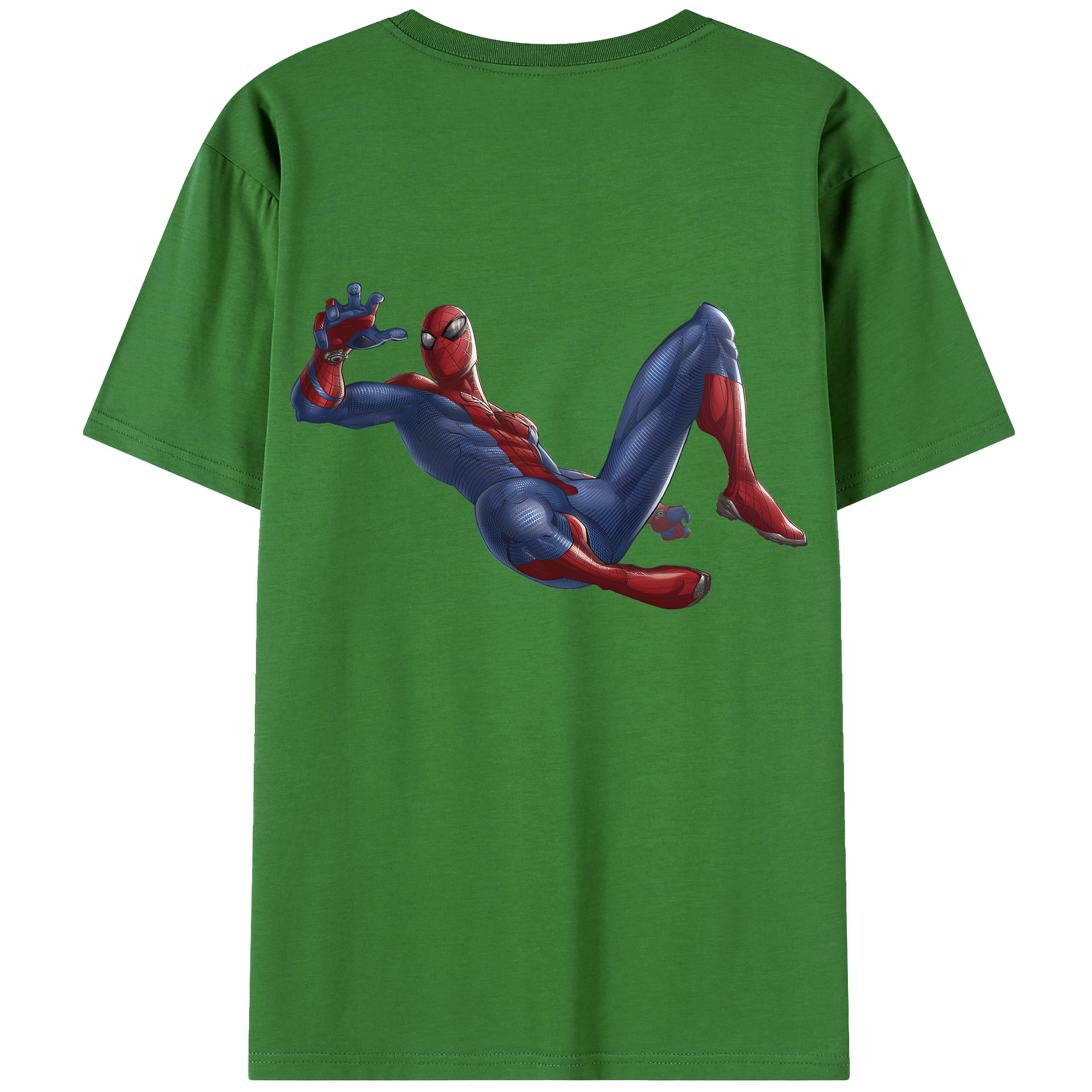 （画像用） Spider Man スパイダーマン レディース半袖Tシャツ(バックプリント)